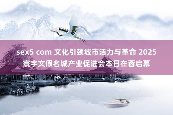 sex5 com 文化引颈城市活力与革命 2025寰宇文假名城产业促进会本日在蓉启幕